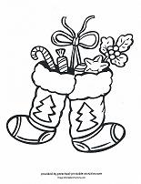 christmas stockings coloring page