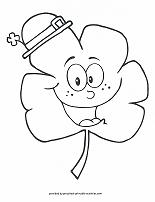 shamrock coloring page