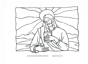 Jesus coloring page