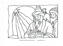 Wise men following the star coloring page