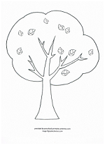 tree coloring page