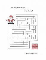 santa maze for preschoolers