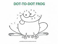 dot to dot frog picture