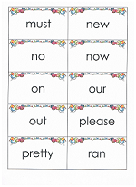 dolch sight word flashcards