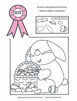 preschool easter coloring worksheet