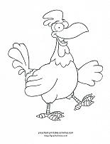 chicken coloring page