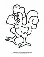 chicken coloring page