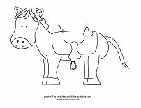 horse coloring page