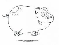 pig coloring page