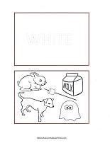 white color flash cards
