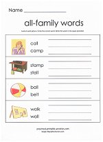 all family worksheet