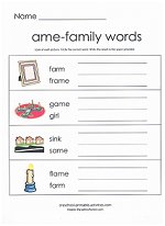 ame family worksheet