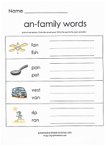 an family worksheet