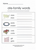 ate family worksheet
