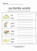 ay family worksheet