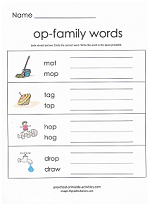 op family worksheet