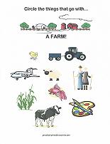 things on a farm worksheet