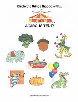 things at the circus worksheet