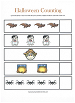 halloween counting worksheet