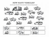 counting vehicles worksheet