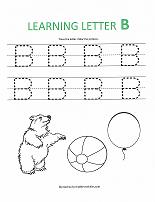 letter B worksheet