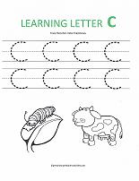 letter C worksheet