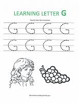 letter G worksheet