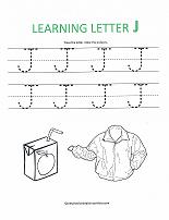 letter J worksheet