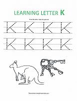 letter K worksheet