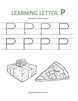 letter P worksheet