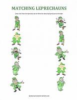 leprechaun matching activity