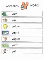 letter y worksheet