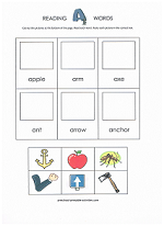 cut and paste beginning word sounds