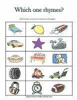 rhyming words worksheet