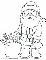 santa coloring page