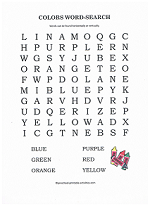 color name word search