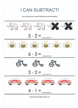 beginning subtraction worksheet