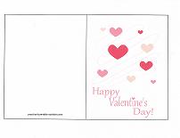 valentine card hearts