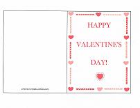 valentine card hearts