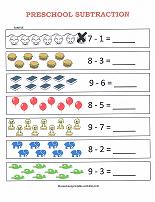 basic subtraction worksheet