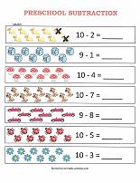 basic subtraction worksheet