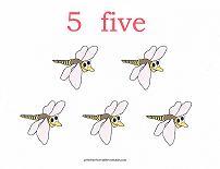 5 bugs counting card