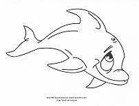 dolphin coloring page