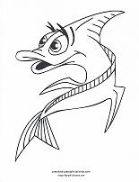 fish coloring page