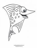 fish coloring page