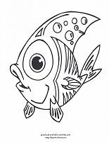 fish coloring page