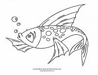 fish coloring page