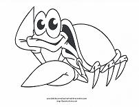 crab coloring page