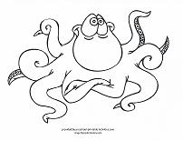 octopus coloring page