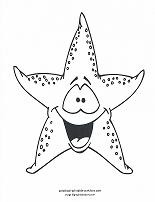 starfish coloring page